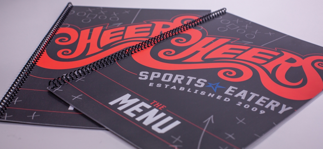 Cheers Spiral Bound Menu