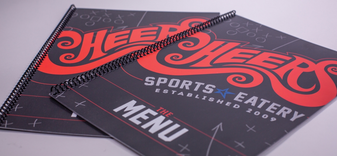 Cheers Spiral Bound Menu